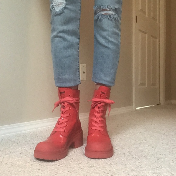 ‼️HOST PICK‼️MARC JACOBS VINYL COMBAT STYLE BOOTIE - Picture 8 of 8